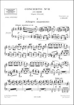 Concerto Nr.2 BWV 593 von Johann Sebastian Bach 