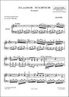 Plaisir D'amour Piano 