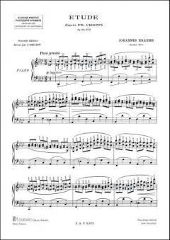 Etude Nr.1 pour Piano von Johannes Brahms 