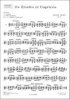 24 Etudes & Caprices Violon von Jacob Dont 