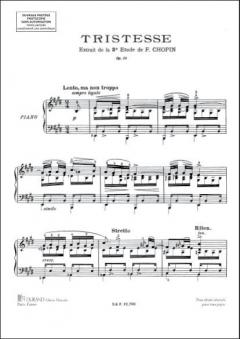Tristesse Op.3 Nr.10 Piano von Frédéric Chopin 