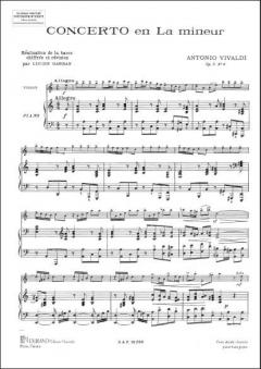 Concerto Op. 3 Nr. 6 En La M Violon/Piano von Antonio Vivaldi 
