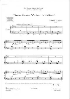 Valse Oubliee Nr.2 Piano von Franz Liszt 