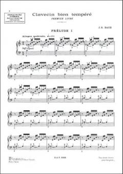 Clavecin Bien Tempere Vol. 1 Piano von Johann Sebastian Bach 