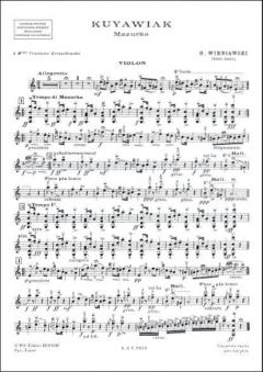 Legendes/airs Russes/kujawiak/mazurka Violon/Piano von Henryk Wieniawski 