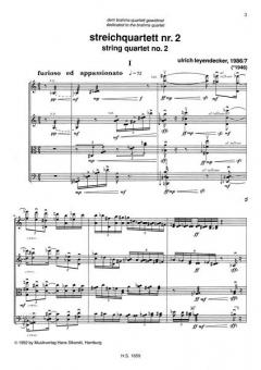 Streichquartett Nr. 2 von Ulrich Leyendecker im Alle Noten Shop kaufen (Partitur)