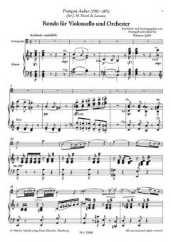 Rondo von Daniel François Esprit Auber für Violoncello und Orchester im Alle Noten Shop kaufen