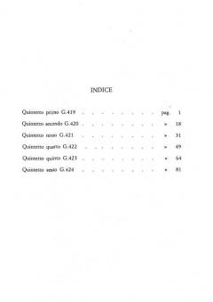 6 Quintetti Op. 17 (Luigi Boccherini) 