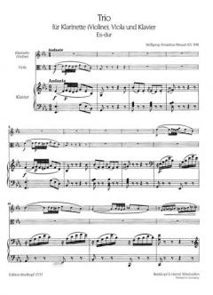 Trio Es-dur KV 498 (W.A. Mozart) 
