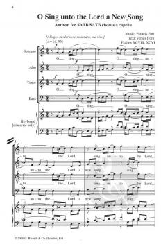 O Sing unto the Lord a New Song (Francis Pott) 