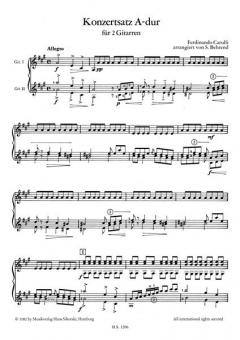 Konzertsatz A-Dur von Ferdinando Carulli 