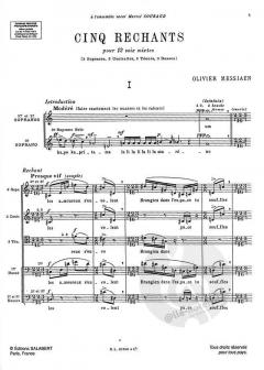 5 Rechants (Olivier Messiaen) 