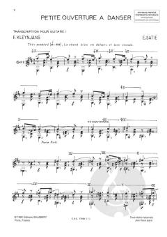 7 Pieces von Erik Satie 