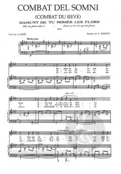 Melodies et Chansons Col. Xxe Siecle von Federico Mompou 