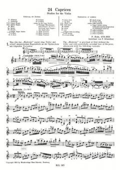 24 Capricen von Pierre Rode für Violine solo im Alle Noten Shop kaufen