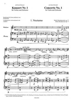 Konzert Nr. 1 op. 77 für Violine und Orchester von Dmitri Schostakowitsch im Alle Noten Shop kaufen
