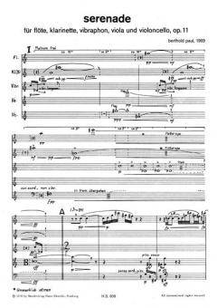 Serenade op. 11 (Berthold Paul) 