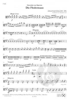Die Fledermaus-Ouvertüre von Johann Strauss (Sohn) für 2 Violinen, Viola, Violoncello/Kontrabass im Alle Noten Shop kaufen