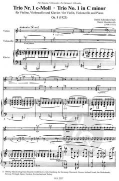 Trio Nr. 1 op. 8 (Dmitri Schostakowitsch) 