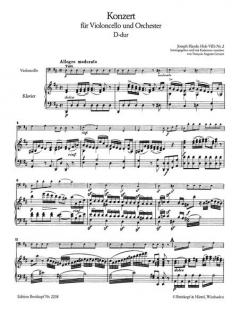 Cellokonzert D-Dur op. 101 Hob VIIb:2 von Joseph Haydn im Alle Noten Shop kaufen