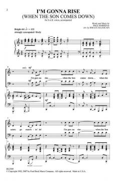 I'm Gonna Rise (When The Son Comes Down) (Paul Marsena) 