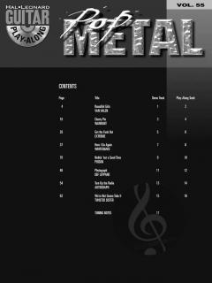 Guitar Play-Along Vol. 55: Pop Metal 