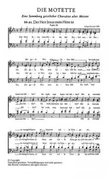 Der Herr Jesus ist mein Hirte (Johannes Eccard) 