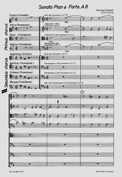 Sonata Pian e Forte zu acht Stimmen (Giovanni Gabrieli) 