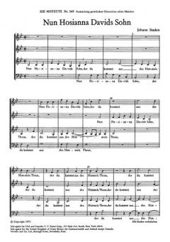 Nun Hosianna, Davids Sohn (J. Staden) 