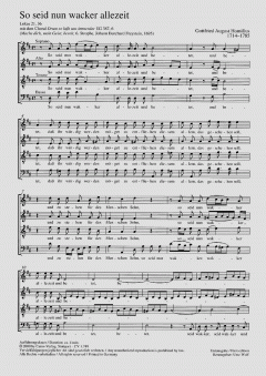 So seid nun wacker allezeit (Gottfried August Homilius) 