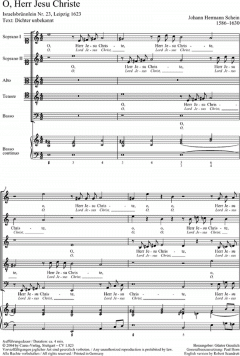 O, Herr Jesu Christ op. 23 (Johann Hermann Schein) 