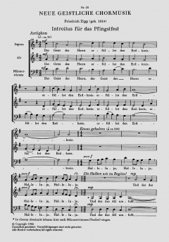 Introitus für das Pfingstfest von Friedrich Zipp (Download) 
