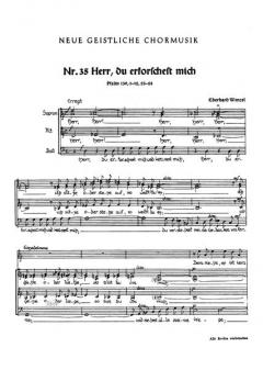 Herr, du erforschest mich op. 34 (Eberhard Wenzel) 