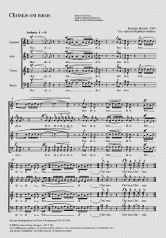 Christus est natus von Damijan Mocnik (Download) 