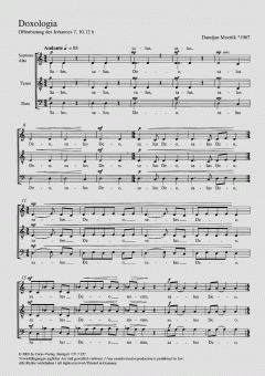 Doxologia von Damijan Mocnik (Download) 