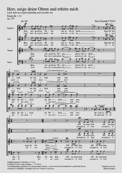 Herr, neige deine Ohren op. 173 von Knut Nystedt (Download) 
