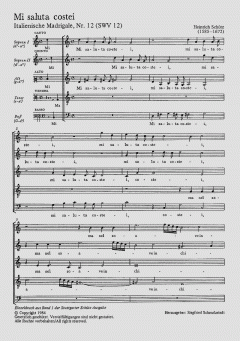 Mi saluta costei SWV12 von Heinrich Schütz (Download) 