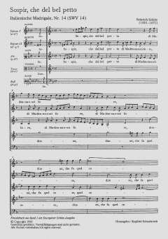 Sospir che del bel petto SWV14 von Heinrich Schütz (Download) 