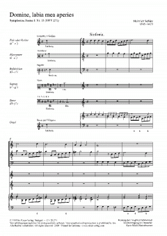 Domine, labia mea aperies SWV271 (Heinrich Schütz) 