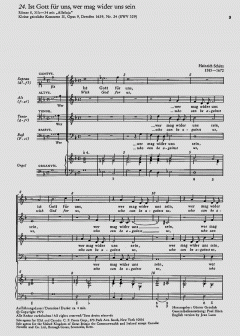 Ist Gott für uns SWV329 von Heinrich Schütz (Download) 