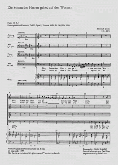Die Stimme des Herren SWV331 von Heinrich Schütz 
