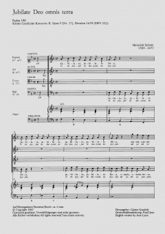 Jubilate Deo omnis terra SWV332 von Heinrich Schütz 