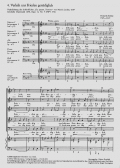 Verleih uns Frieden SWV372 (Heinrich Schütz) 