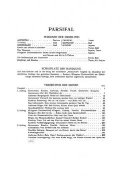 Parsifal WWV 111 von Richard Wagner 