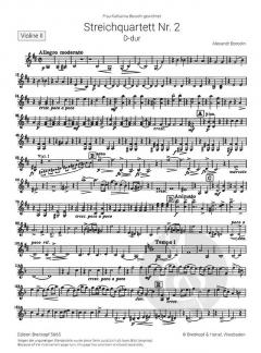 Streichquartett Nr. 2 D-Dur von Alexander Borodin im Alle Noten Shop kaufen - EB5665