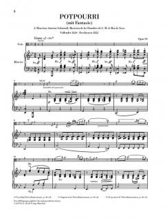 Potpourri (Fantasie) op. 94 von Johann Nepomuk Hummel für Viola und Orchester im Alle Noten Shop kaufen