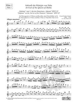 Ankunft der Königin von Saba HWV 67 von Georg Friedrich Händel 