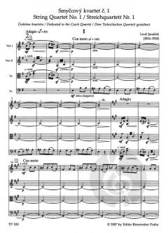 Streichquartett Nr. 1 von Leo Eugen Janácek im Alle Noten Shop kaufen - TP520