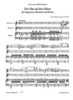 Der Hirt auf dem Felsen op. 129 D 965 (Franz Schubert) 