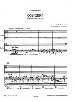 Klavierkonzert op. 31 von Miklos Rozsa im Alle Noten Shop kaufen